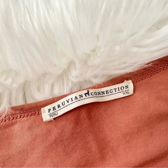 Peruvian Connection Long Sleeve Scoop Neck Layering Shirt Size XXL - Picture 5 of 6